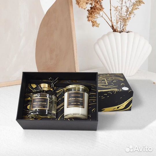 Набор ароматический диффузор и арома свеча