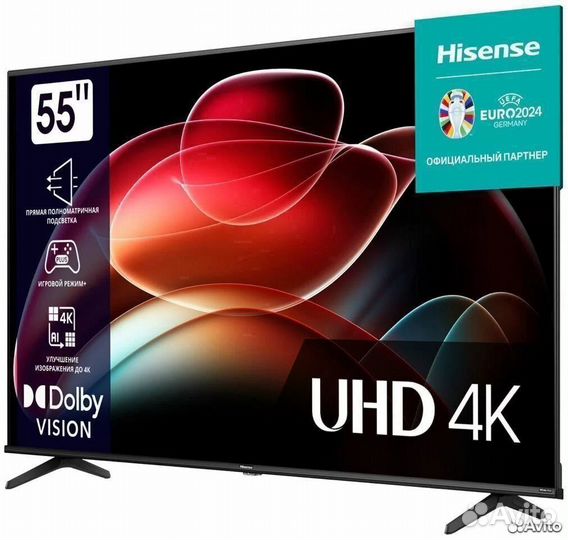 Телевизор Hisense 55A6K, 4K, Новый