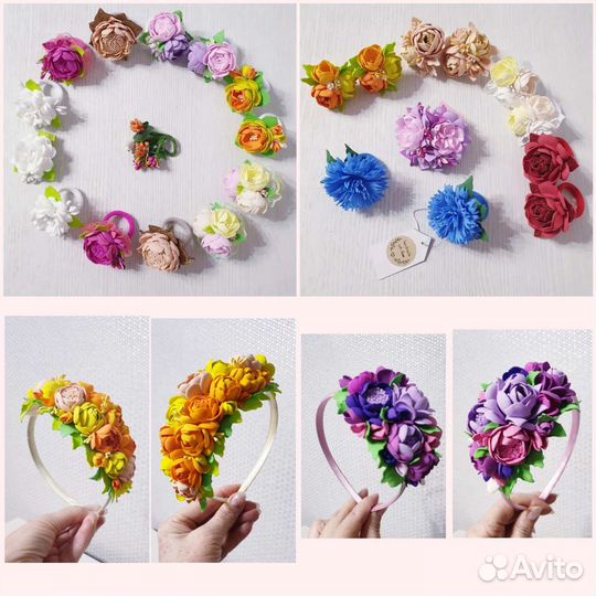 Короны, резиночки,бантики