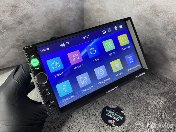 Магнитола 1 din с ЖК экраном 7 дюймов