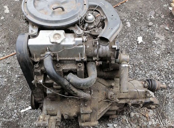 Двигатель и кпп на оку