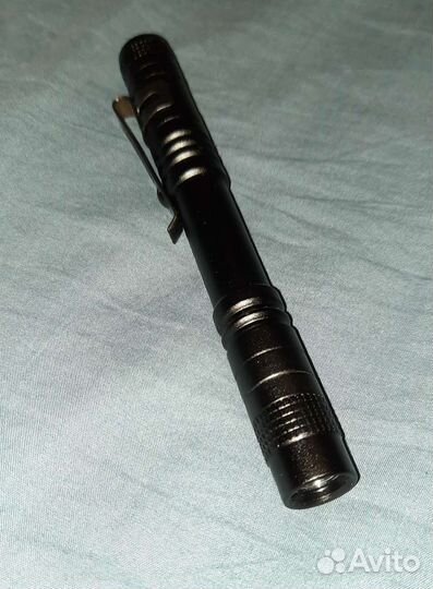 Фонарик металлический светодиодный, компактный