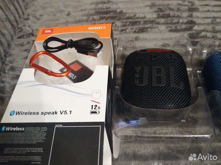 Портативная колонка JBL wind 3, чёрный