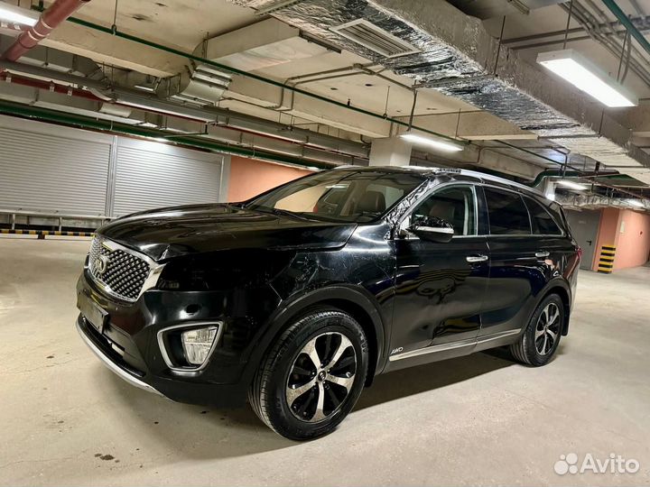 Kia Sorento Prime 2.2 AT, 2017, битый, 153 730 км