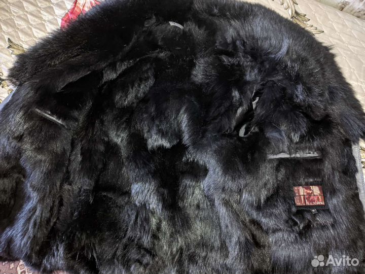 Кожаная турецкая дубленка мужская натуральная