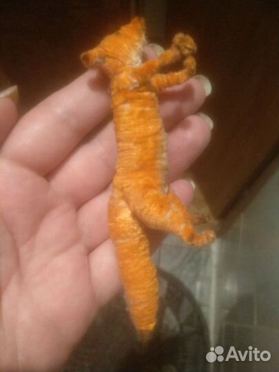 Антикварная игрушка лиса СССР артель