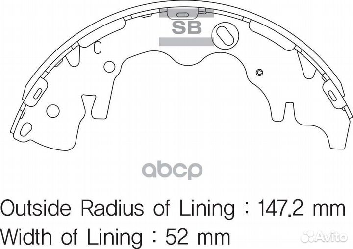 SA141SNS 583054HA00 колодки барабанные з Hy