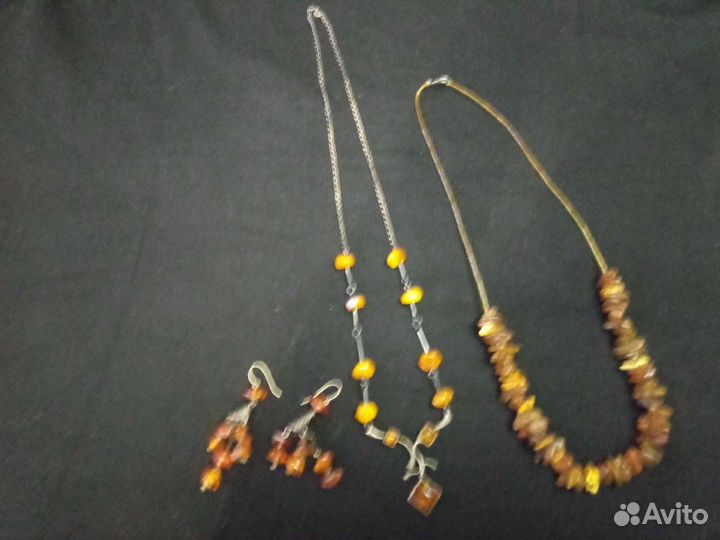 Бусы из янтаря СССР
