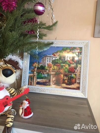 Картина из алмазной мозаики натуральная смола в ст