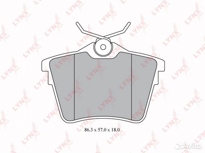 Колодки тормозные дисковые зад