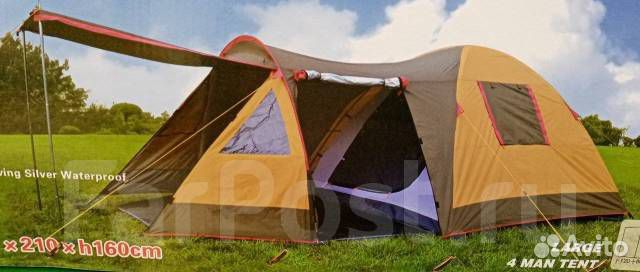 Палатка 4 х тент водостойкая мод 1916 антимоскит