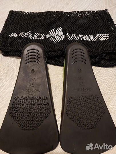 Ласты для плавания детские, размер 36-38