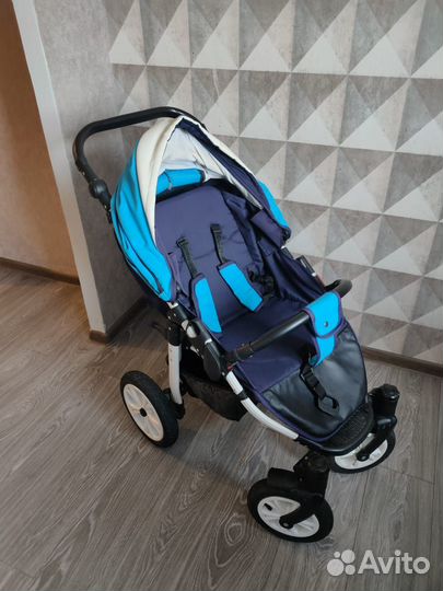 Коляска camarelo elf бирюзовая