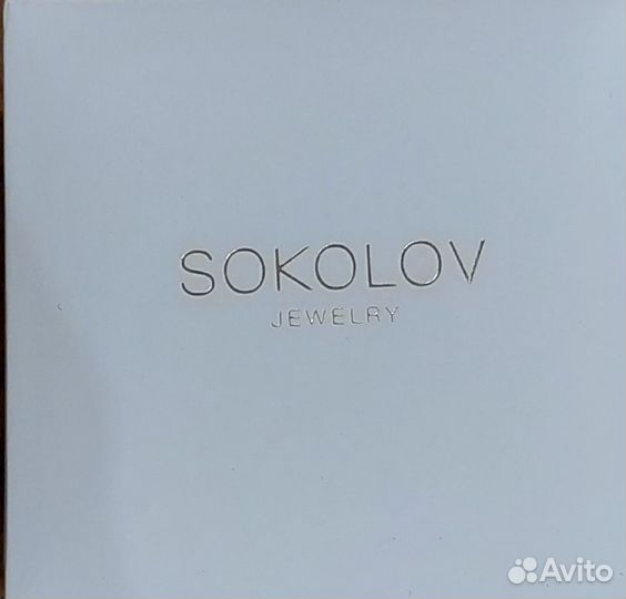Серебряное колье с подвеской ''Спичка'' sokolov
