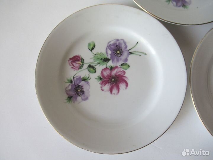 Три тарелочки кахла гдр винтаж