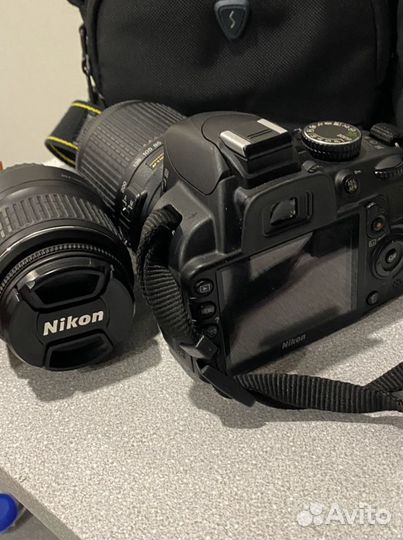 Зеркальный фотоаппарат (2 объектива) nikon d3100