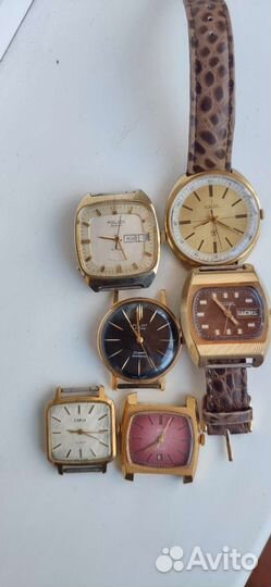 Позолоченные часы ссср(ракета, полёт, заря)