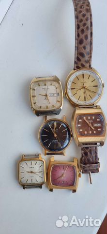 Позолоченные часы ссср(ракета, полёт, заря)