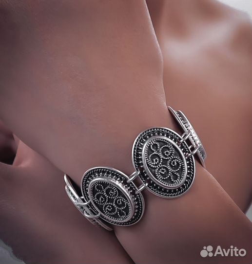 Комплект украшений посеребренный Казахский Кристал