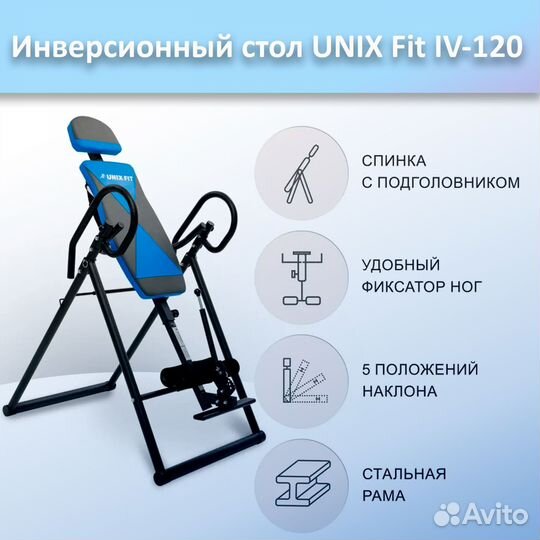 Инверсионный стол unix Fit IV-120 арт.120и.331