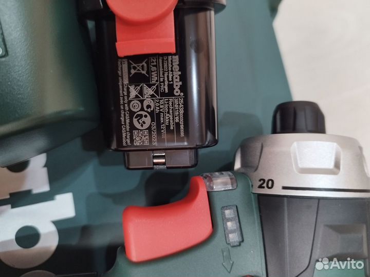 Дрель-шуруповерт metabo PowerMaxx BS, 2Ач