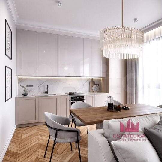 1-к. квартира, 37 м², 12/23 эт.