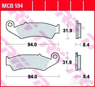 Тормозные колодки TRW MCB 594