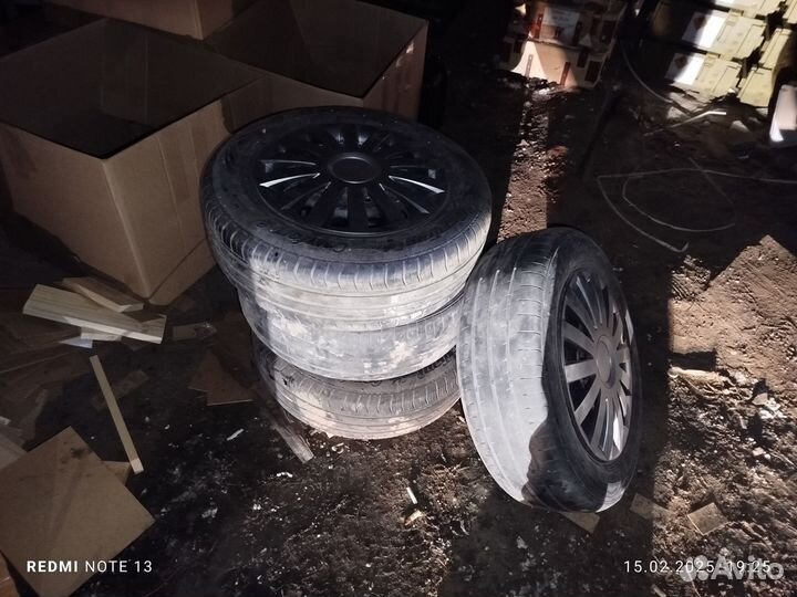 Диски штамповка 15 с резиной лето