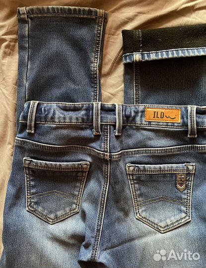Джинсы тёплые Sela и Ilovedream, 134, 146