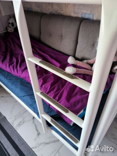 Двухъярусная кровать металлическая икеа