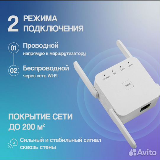 Усилитель Wi-Fi-сигнала 5G, интернет усилитель