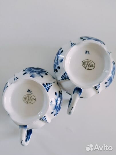 Чашки кружки чайные фарфор гжель