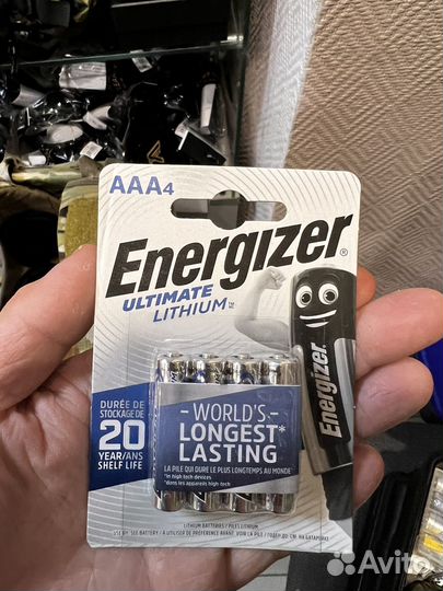 Батарейка литиевая energizer 4шт аа или ааа