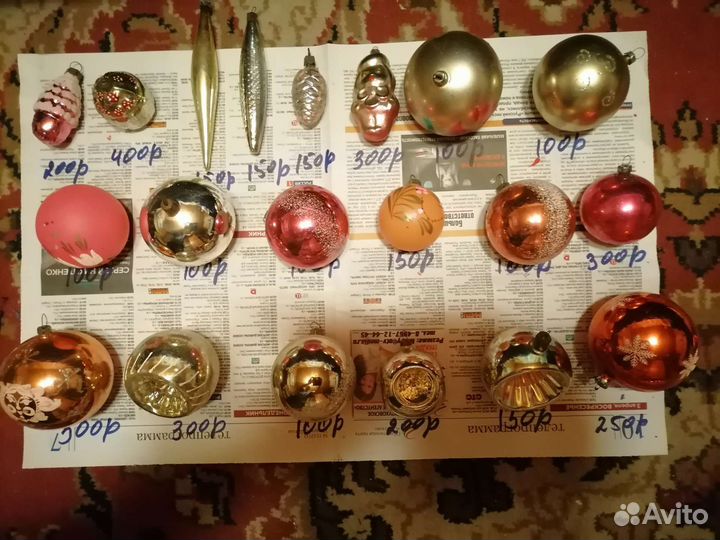 Елочные игрушки СССР