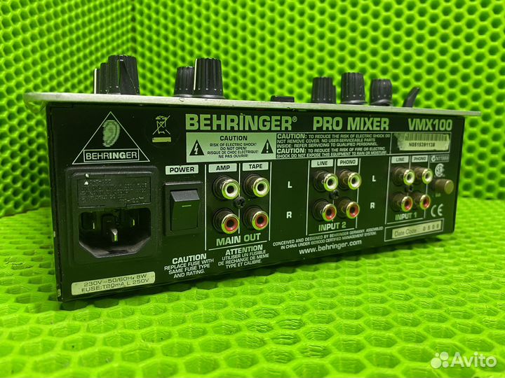 Behringer PRO mixer vmx 100 микшер