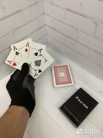 Пластиковые игральные карты Poker club оптом