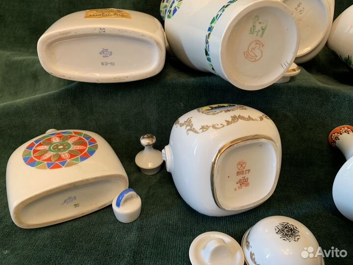 Фарфор СССР Сысерть, лфз, штофы, чайница