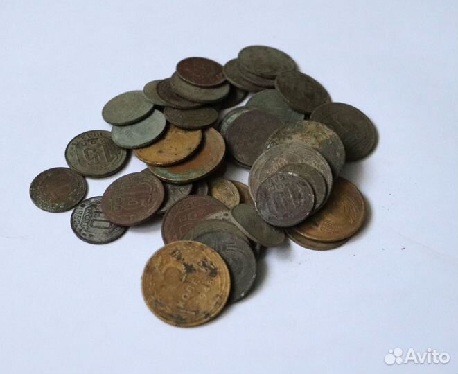 Монеты 1924-1940, 1940-1961, 134 шт