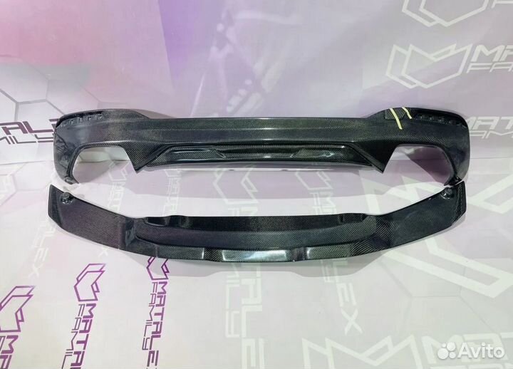 Накладка на бампер BMW G30 M perfomance карбон