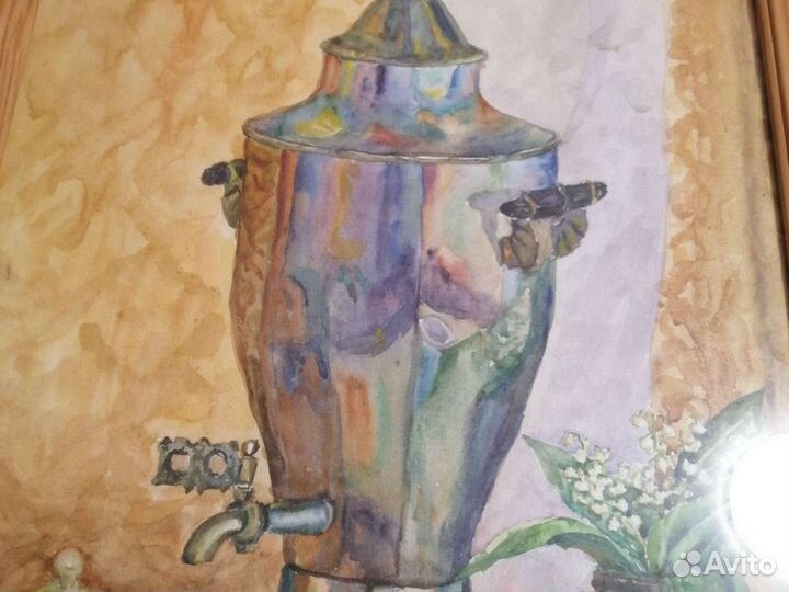 Картина акварель, 51 на 34,5 см