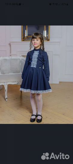 Школьное платье для девочки 134