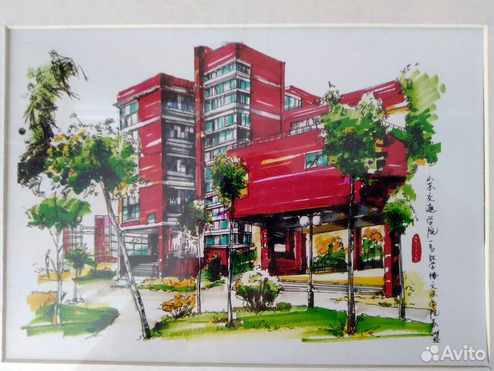 Картины картинки интерьерные в рамке 3 штуки Китай