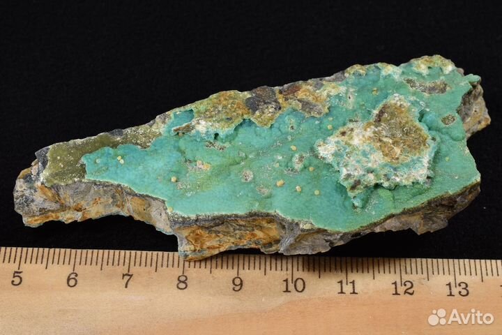 Бирюза и вавеллит на сланце. Лот №1021