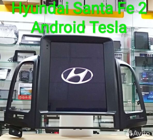 Hyundai santa Fe 2 магнитола Android Tesla