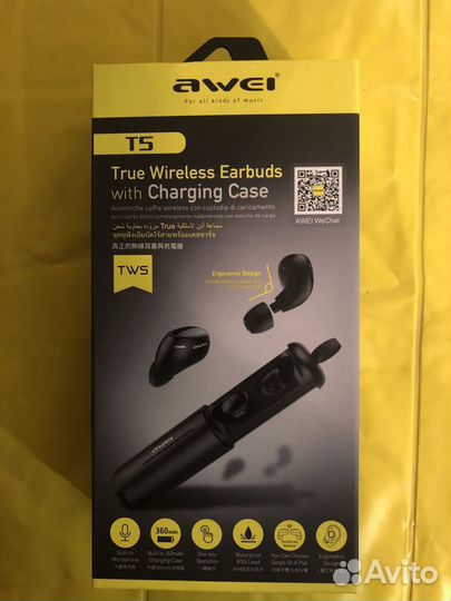 Беспроводные наушники awei T5