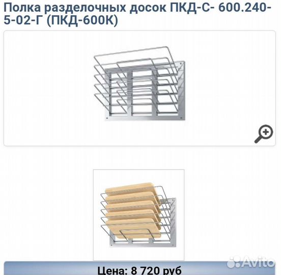 Полки для разделочных досок