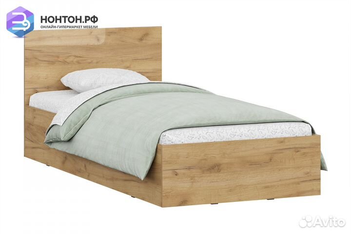 Кровать Глория 0.9 м дуб золотой