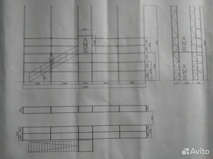 Глубинные стеллажи бу эскон