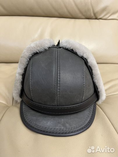 Мужская зимняя шапка кепка 58