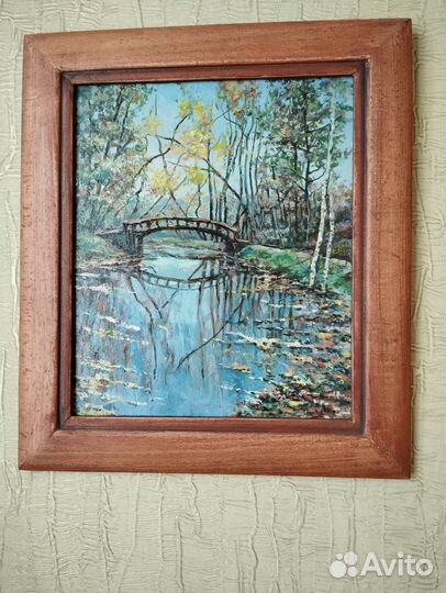 Картина Летний пейзаж масло холст